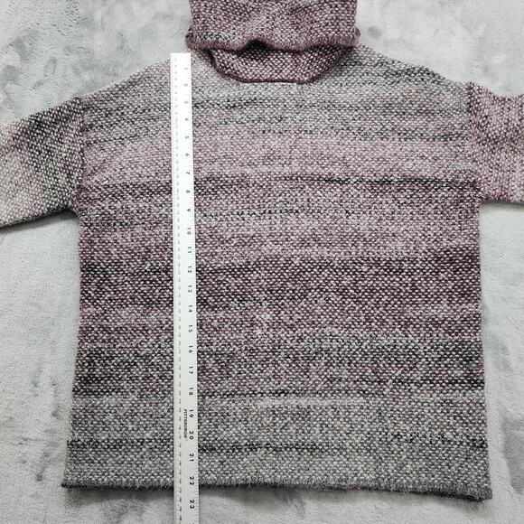 Max Studio Sweater‎ Womens Size S Purple Variegated Turtleneck Pullover Stretch - Picture 8 of 9